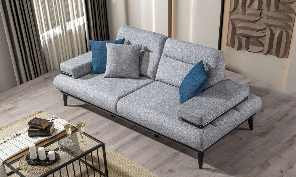 Safir Modern Üçlü Koltuk