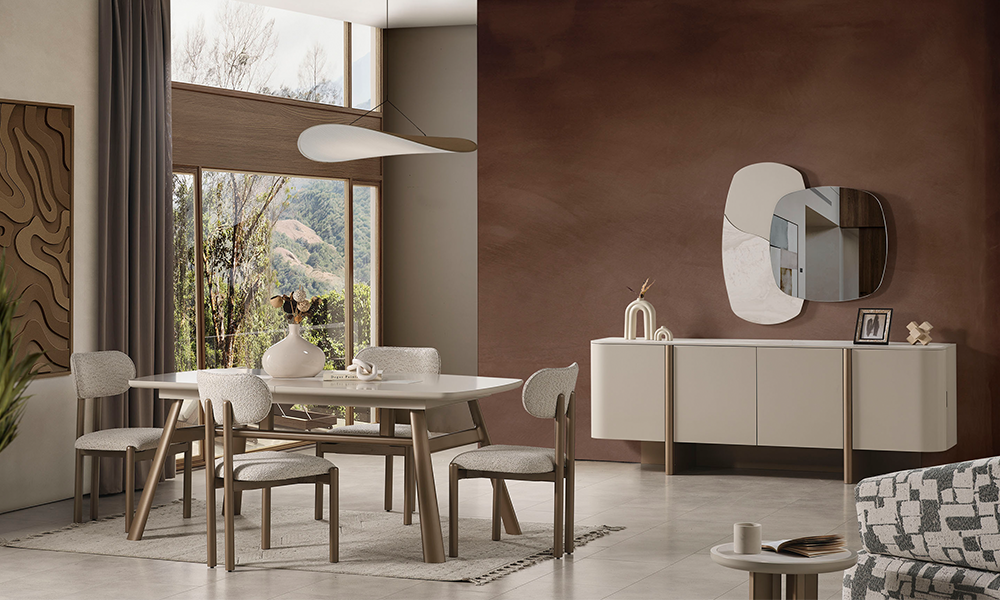 Ahuse Bronz Yemek Odası Takımı