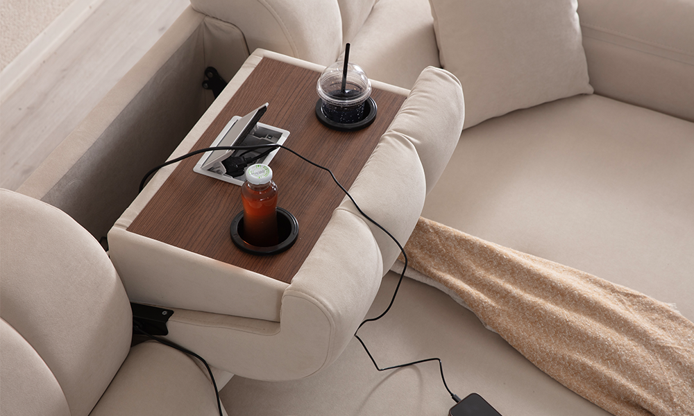 Alveron Mekanizmalı Üçlü Koltuk