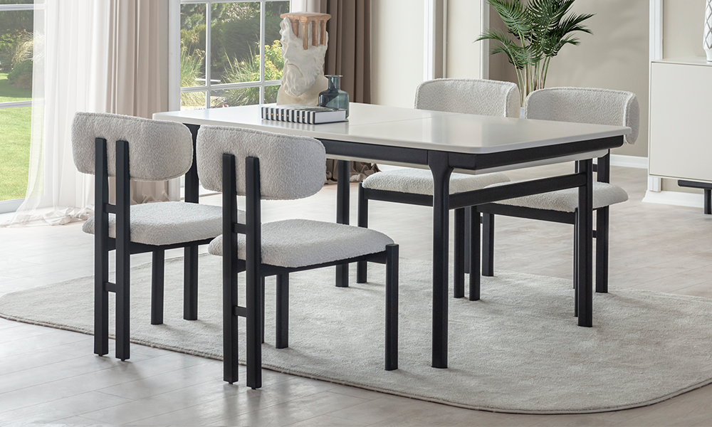 Aura Black Yemek Masası