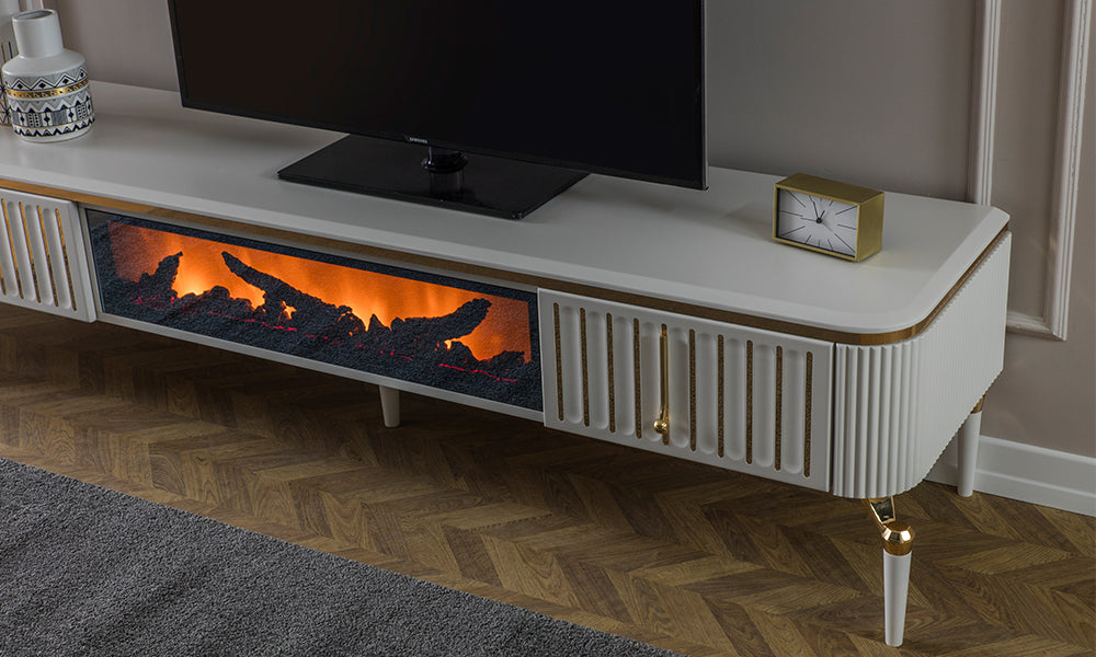 Bianca Şömineli Tv Ünitesi