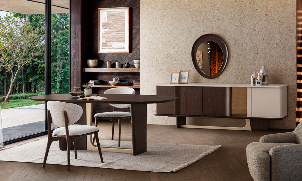 Browni Yemek Odası Takımı