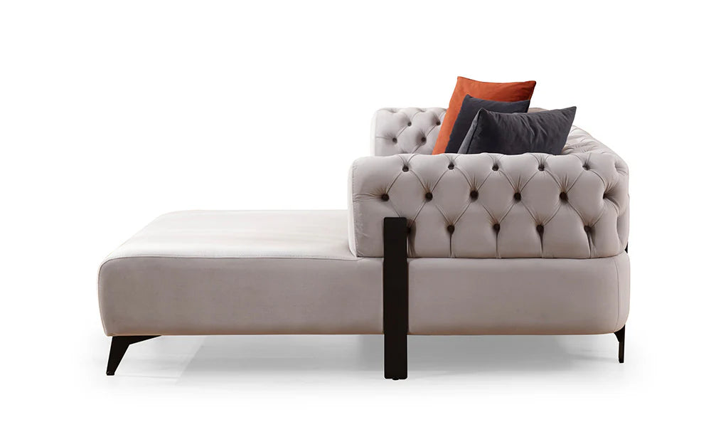 Cratos Kapitone Relax Köşe Koltuk Takımı (280x180 cm)