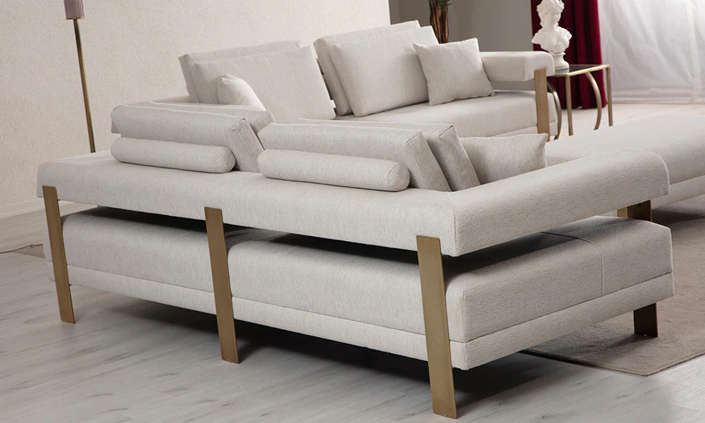 Deep Living Antik Üçlü Koltuk