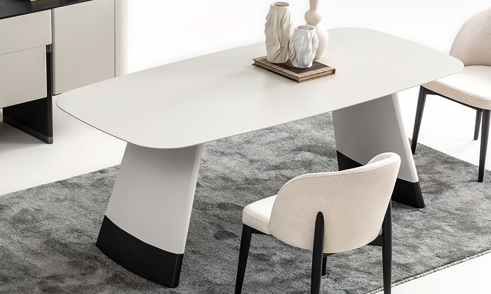 Delta Yemek Odası Takımı (Açık Gri)