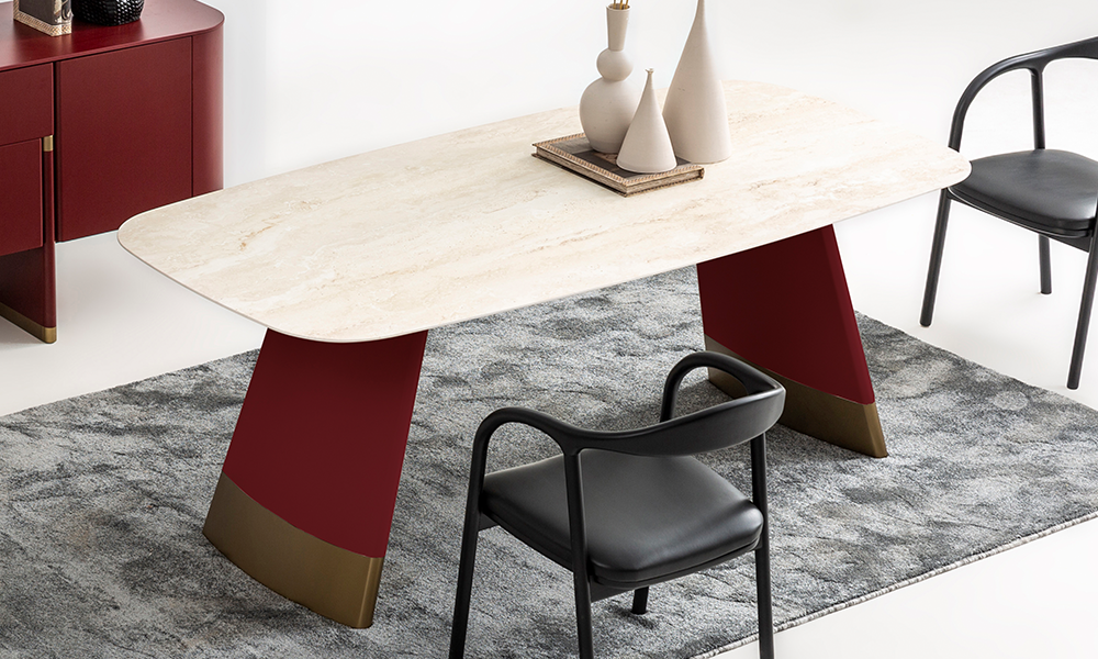 Delta Yemek Odası Takımı (Bordo)