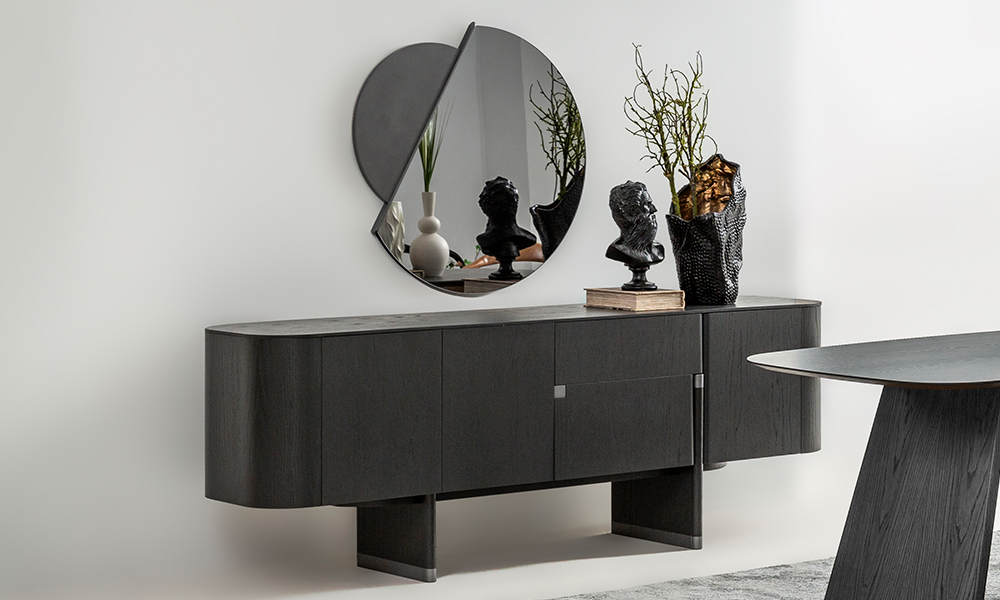 Delta Yemek Odası Takımı (Antrasit Meşe)