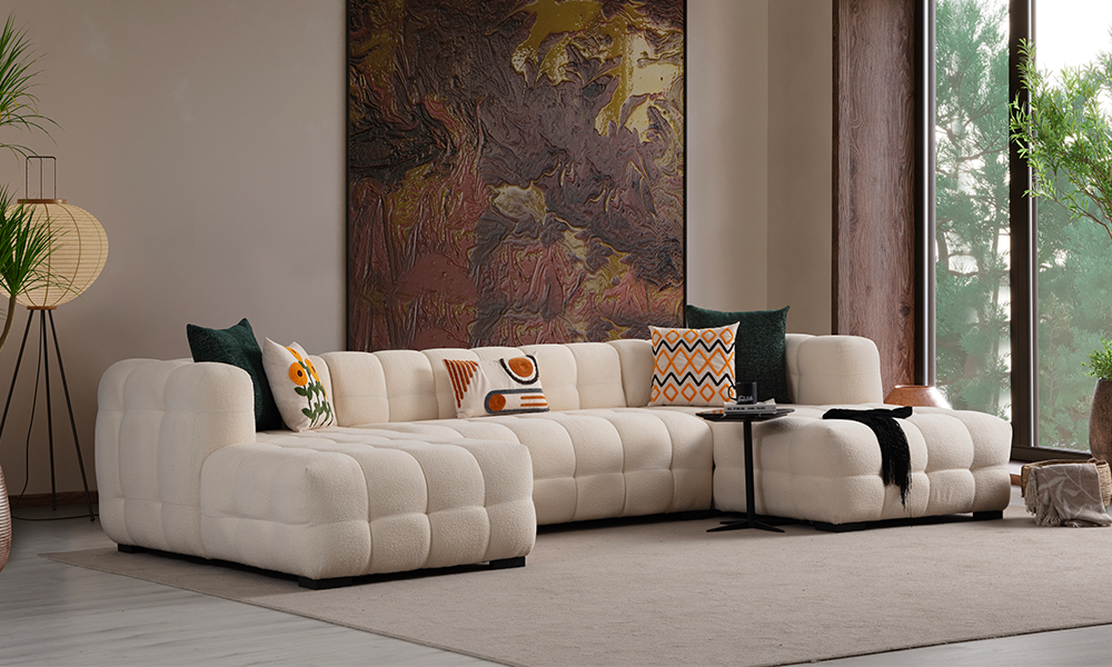 Estanze U Köşe Koltuk Takımı (175x385x175 cm)