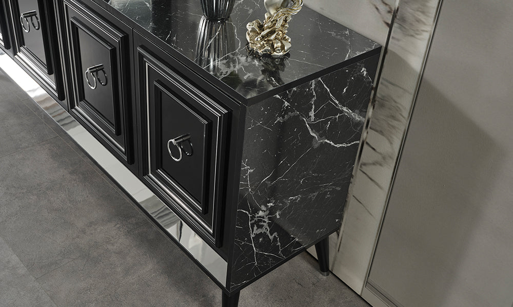 Granit Silver Yemek Odası Takımı