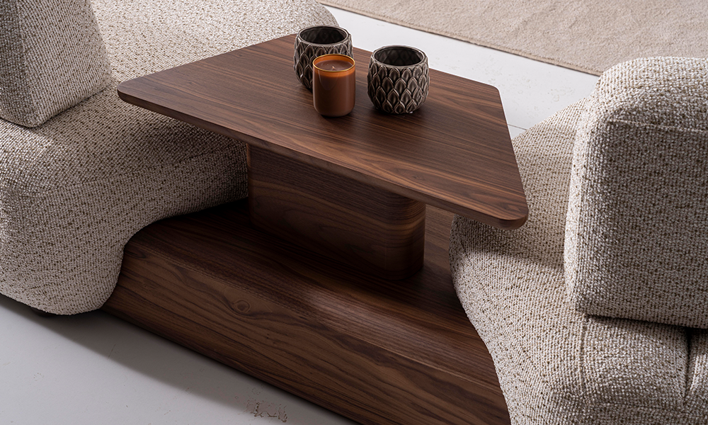 Lugano Sehpalı Üçlü Koltuk