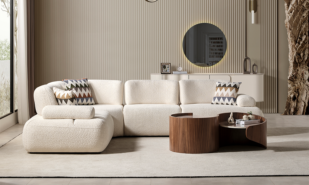 Puffy Köşe Koltuk Takımı (330x240 cm)