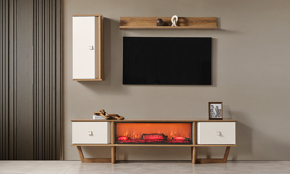 Soft Şömineli Tv Ünitesi