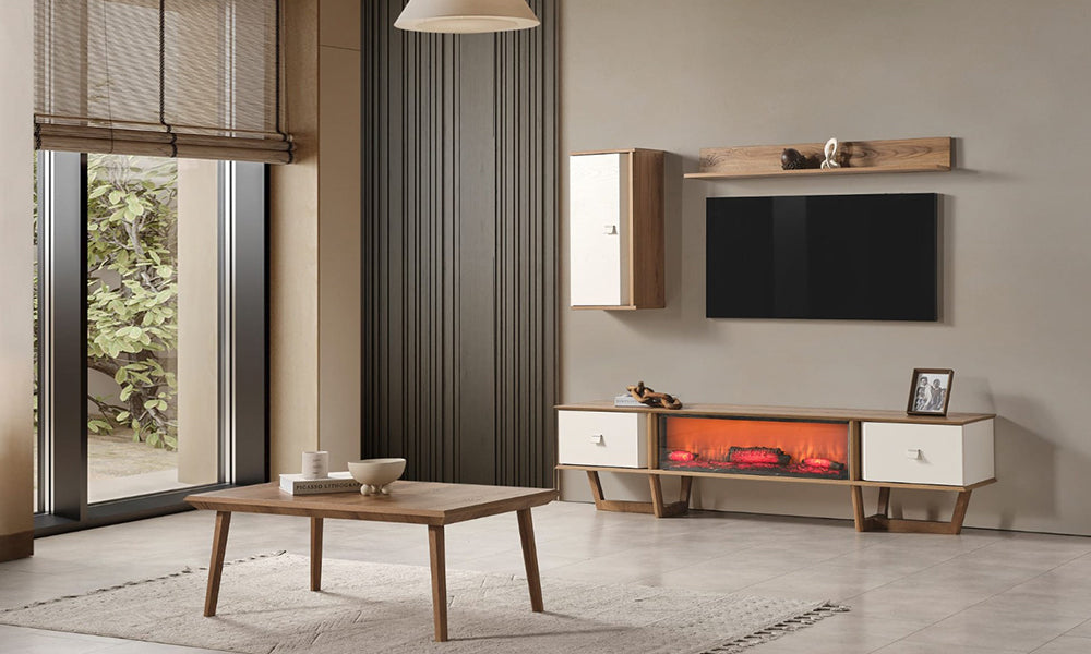 Soft Şömineli Tv Ünitesi