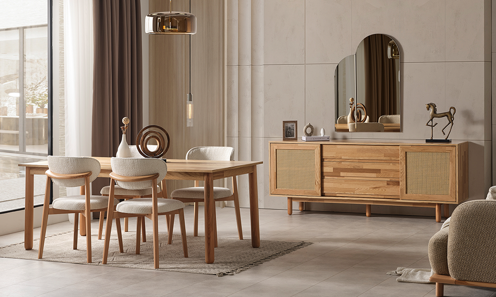 Ahuse Bohem Yemek Odası Takımı