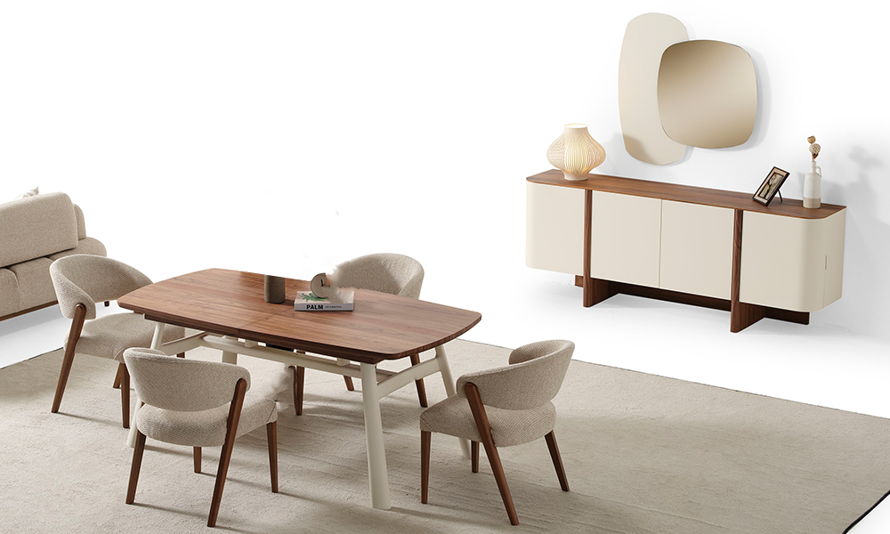 Ahuse Ceviz Yemek Odası Takımı