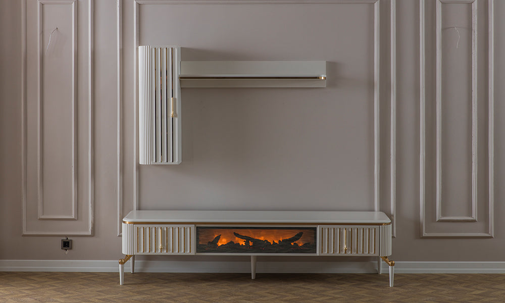 Bianca Şömineli Tv Ünitesi