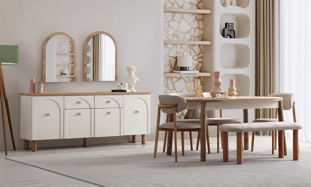 Bodrum Yemek Odası Takımı