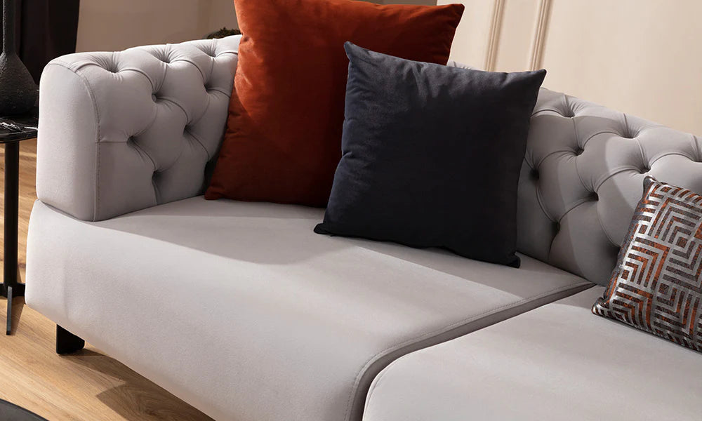 Cratos Kapitone Relax Köşe Koltuk Takımı (280x180 cm)