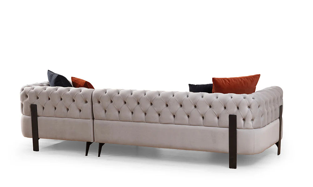 Cratos Kapitone Relax Köşe Koltuk Takımı (280x180 cm)