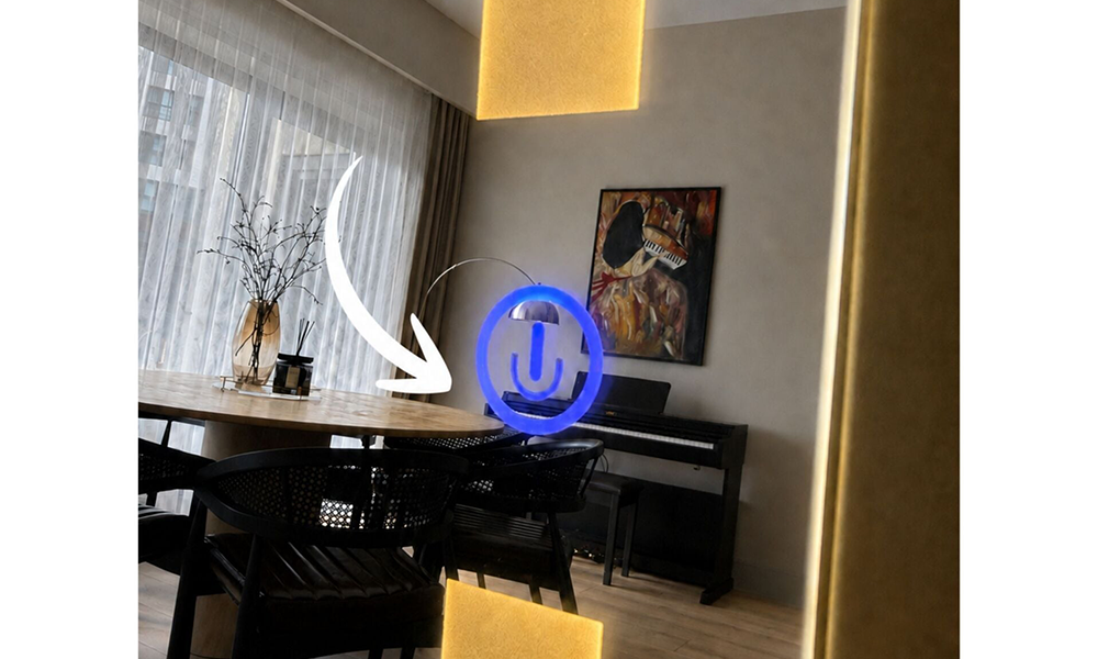 LED'li Gold Boy Aynası