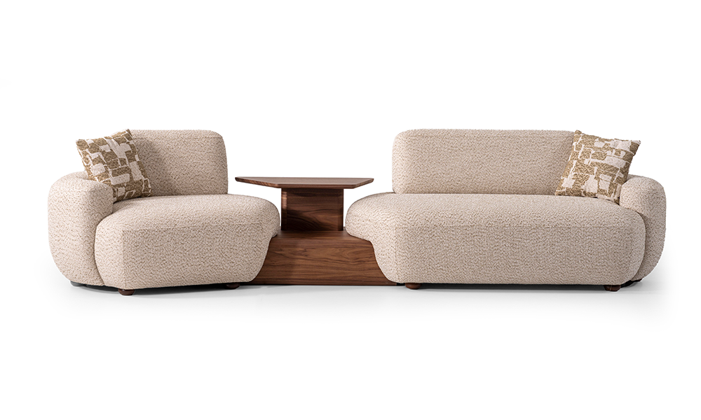 Lugano Sehpalı Üçlü Koltuk