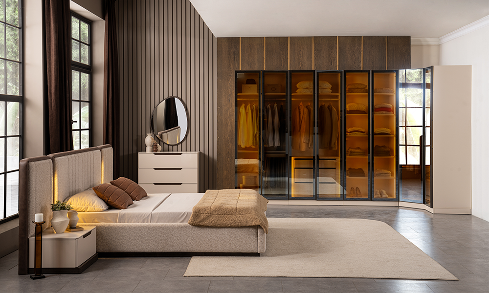 Milano Plus Köşe Gardıroplu Yatak Odası Takımı