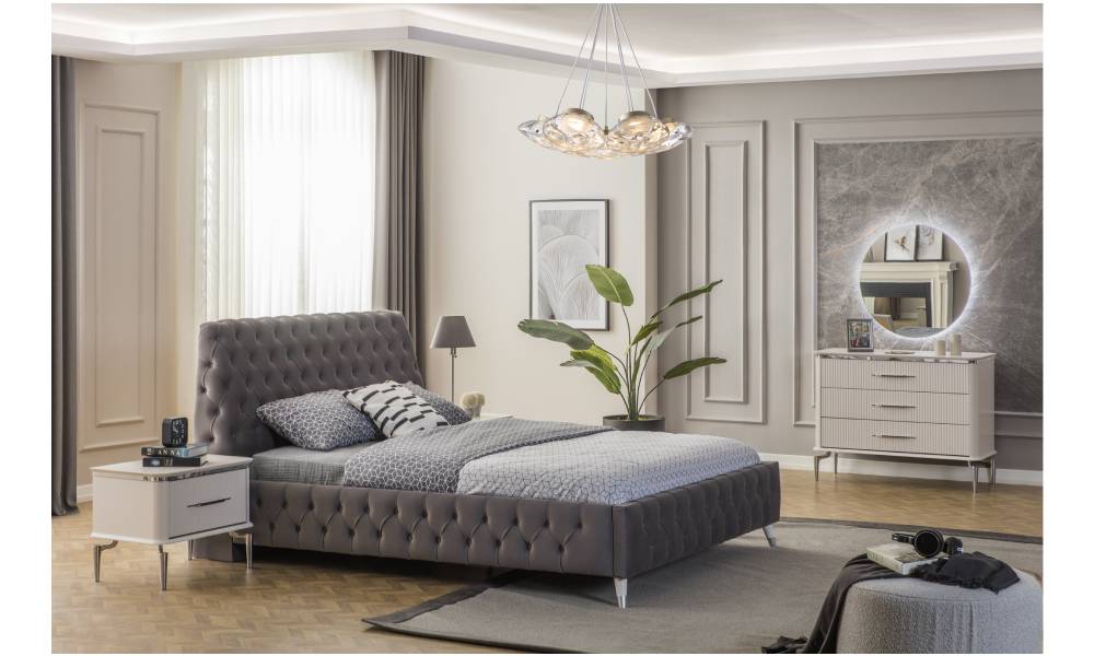 Royal Gümüş Yatak Odası Takımı
