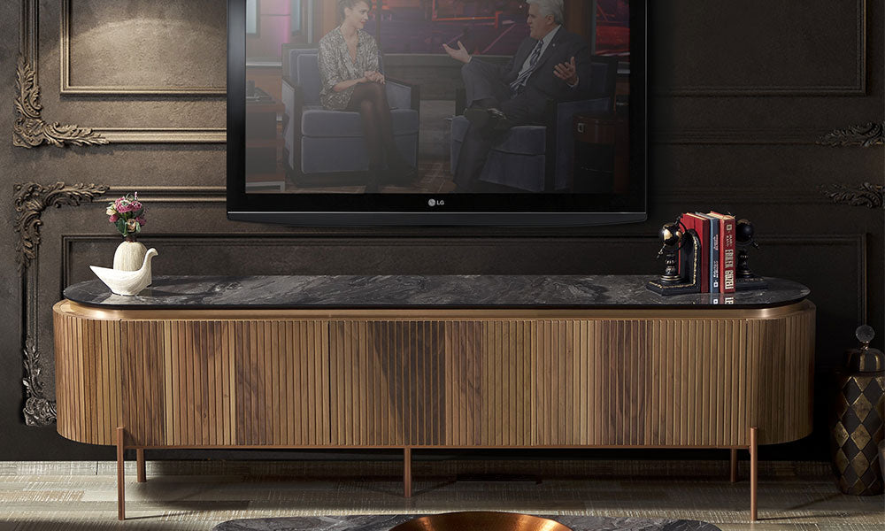Tesla Bronz Tv Ünitesi
