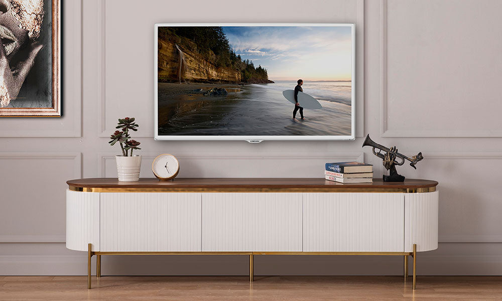 Tesla Ekru Tv Ünitesi