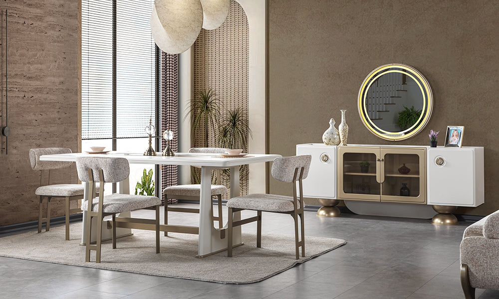Turkuaz Luxury Yemek Odası Takımı